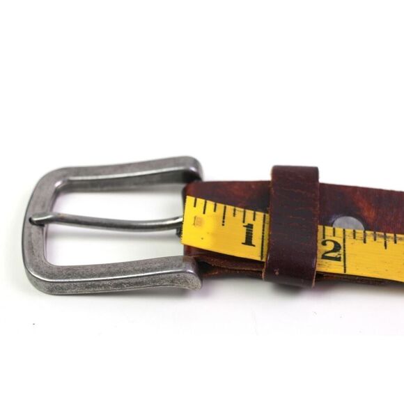 CLASSIC SADDLE BROWN GENUINE LEATHER 1 3/8"Wd CASUAL DRESS MEN'S BELT Sz 40 (R41 - Picture 8 of 11